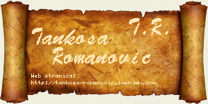 Tankosa Romanović vizit kartica